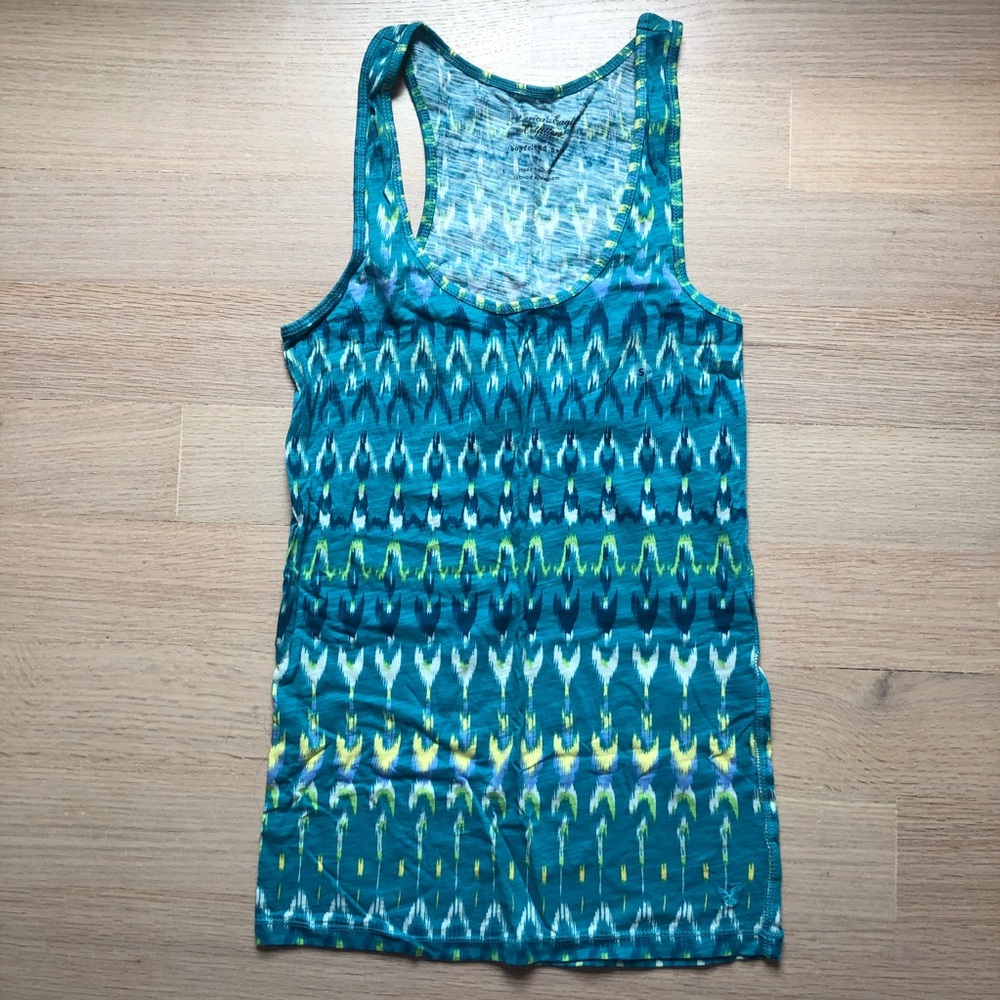 NWOT AE Colorful Racerback Tank - Picture 2 of 5